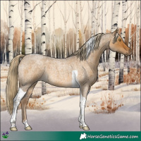 Horse Color:Chocolate Palomino Roan Dun Tobiano