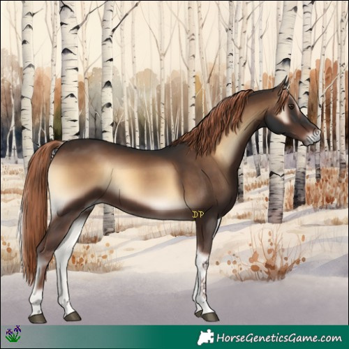 Horse Color:Liver Red Onyx Tobiano 