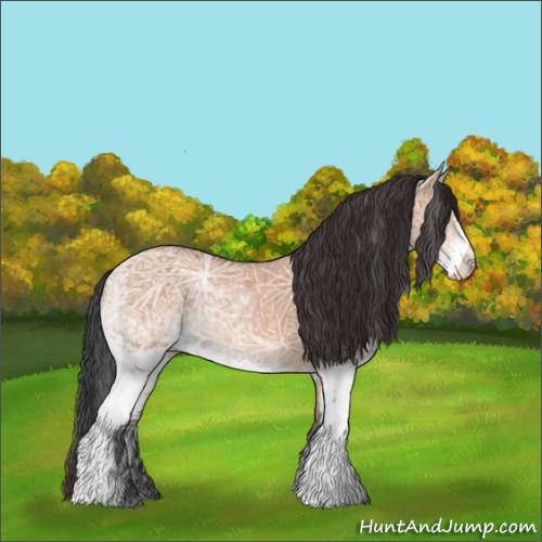 Horse Color:White Spotted Brown Ice Dun 