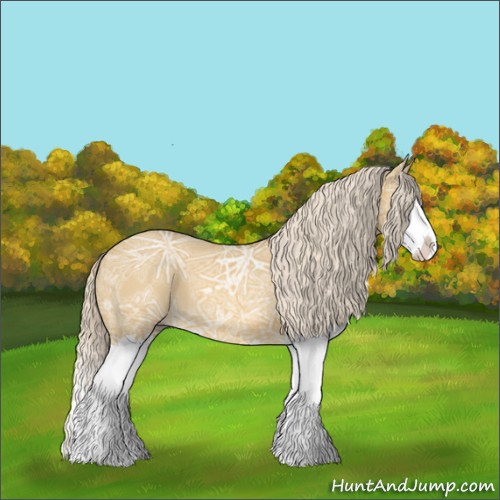 Horse Color:Palomino Ice Roan Dun Splash 