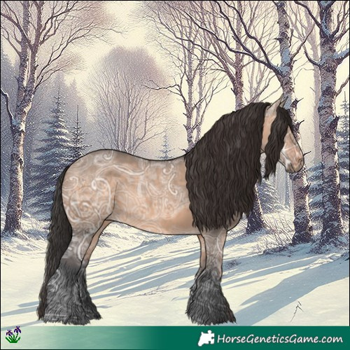 Horse Color:Brown Ice Dun