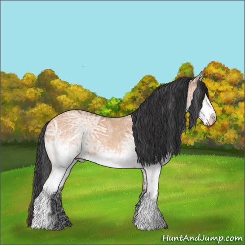 Horse Color:White Spotted Bay Ice Dun 