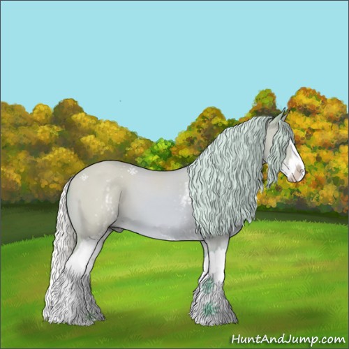 Horse Color:Watercolor White Spotted Silver Bay Dun Splash 