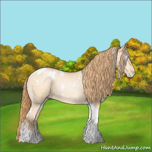 Horse Color:White Spotted Smoky Black Pearl Tobiano 