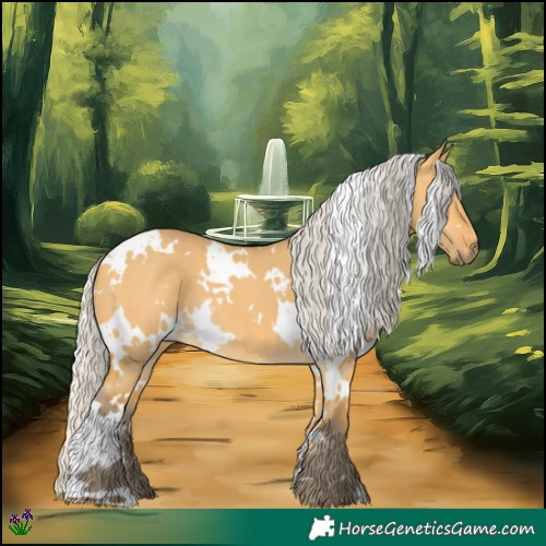 Horse Color:White Spotted Silver Buckskin Dun 