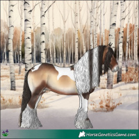Horse Color:Liver Red Onyx Tobiano 