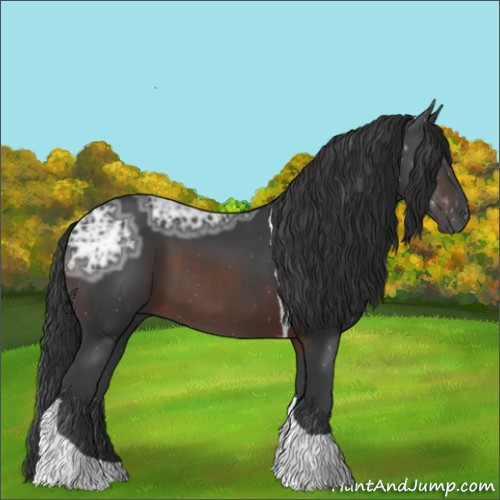 Horse Color:Brown Ice Tobiano 
