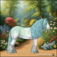 Horse Color:Watercolor White Spotted Classic Champagne Rabicano 