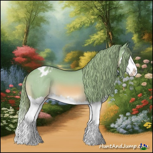 Horse Color:Watercolor Chestnut Splash Appaloosa