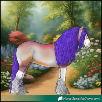 Horse Color:Watercolor Bay Onyx Splash