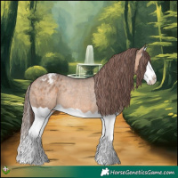 Horse Color:Bay Dun Splash Varnish Rabicano