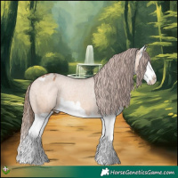 Horse Color:White Spotted Bay Dun Splash Varnish Rabicano 