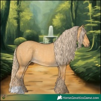 Horse Color:Palomino Dun Rabicano 