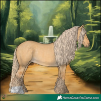 Horse Color:Palomino Dun Rabicano