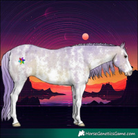 Horse Color:Watercolor Brown Sabino Varnish 