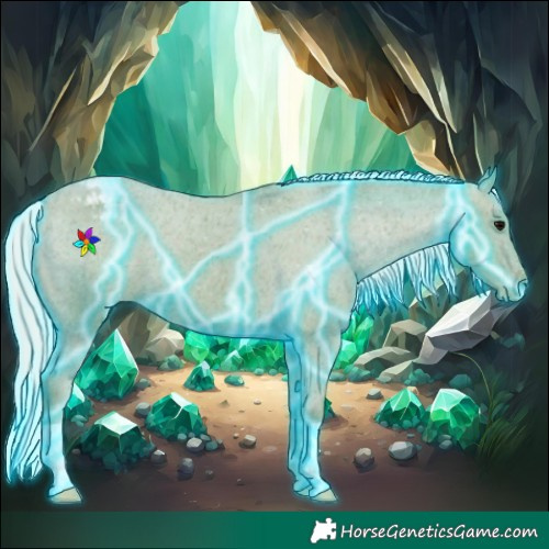 Horse Color:Thunderstruck Watercolor Silver Black Appaloosa 