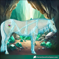 Horse Color:Thunderstruck Watercolor Silver Black Varnish 