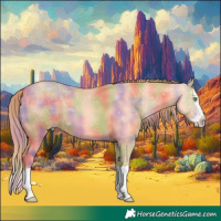 Horse Color:Nacre Gold Champagne Splash 