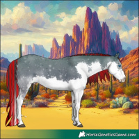 Horse Color:Painted Grullo Splash