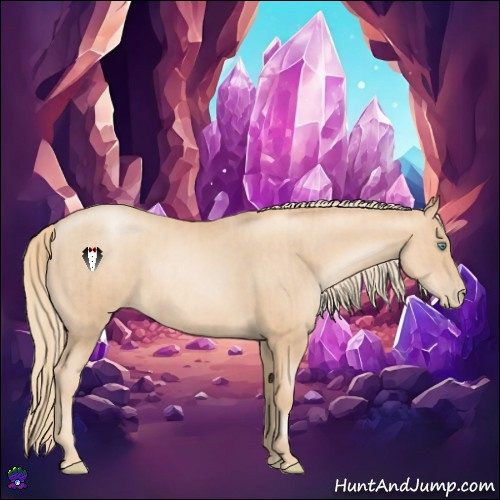 Horse Color:Gold Champagne Pearl Rabicano and Gold Champagne Pearl Rabicano