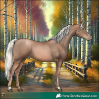 Horse Color:Liver Chestnut Pearl Mushroom 