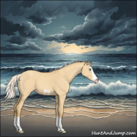 Horse Color:Silver Classic Cream Champagne Dun Splash Frame 