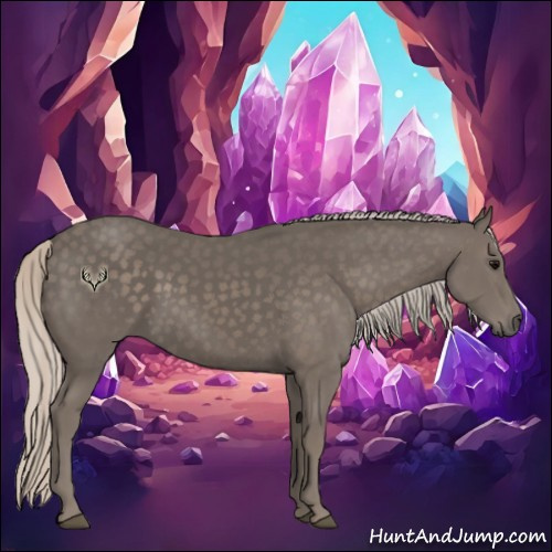 Horse Color:Silver Black 