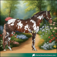 Horse Color:White Spotted Liver Chestnut Appaloosa
