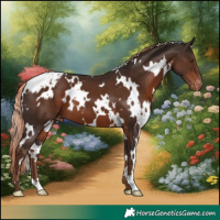 Horse Color:White Spotted Liver Chestnut Appaloosa 
