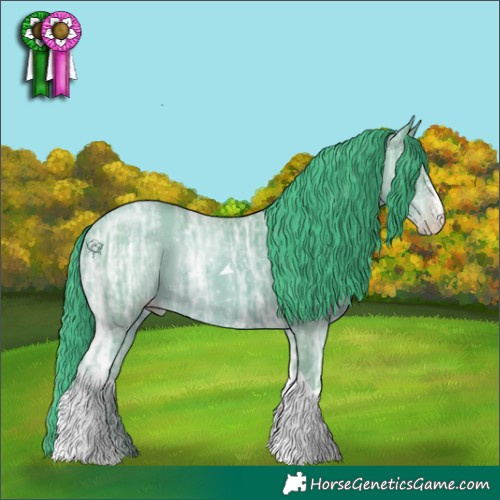 Horse Color:Watercolor Classic Champagne Ice Sabino Tobiano 