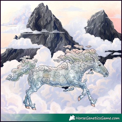 Horse Color:Watercolor Liver Chestnut Ice Tobiano 