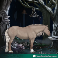 Horse Color:Chocolate Silver Grullo Tobiano