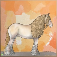 Horse Color:Red Onyx Roan Pearl 