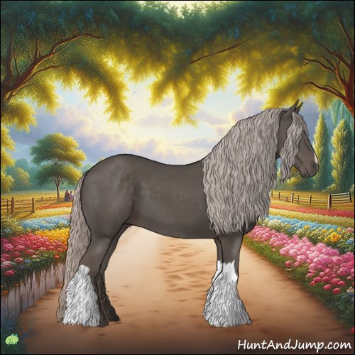 Horse Color:Silver Black 