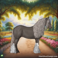 Horse Color:Silver Black 