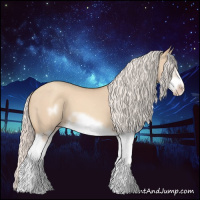 Horse Color:Silver Classic Champagne Dun Splash Frame 