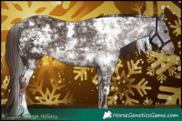 Horse Color:White Spotted Liver Chestnut Ice 