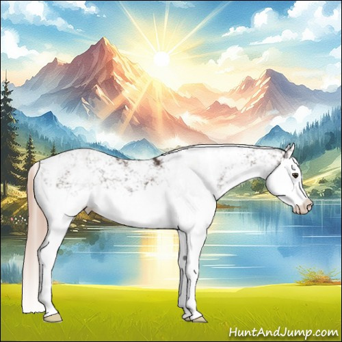 Horse Color:Liver Chestnut Sabino Splash Appaloosa 