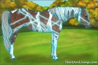 Horse Color:Thunderstruck Silver Brown Tobiano 
