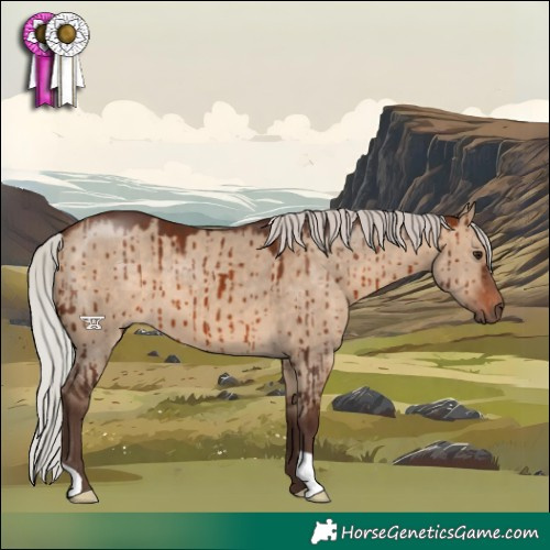 Horse Color:Silver Brown Dun Brindle 