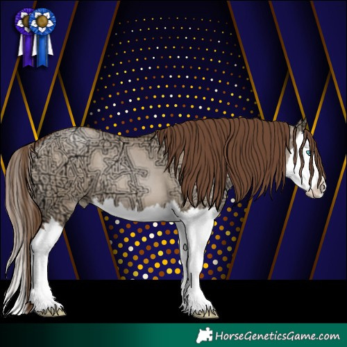 Horse Color:Brown Ice Pearl Dun Splash 