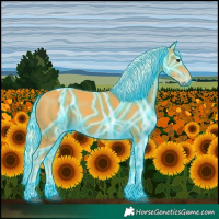 Horse Color:Thunderstruck Palomino Tobiano