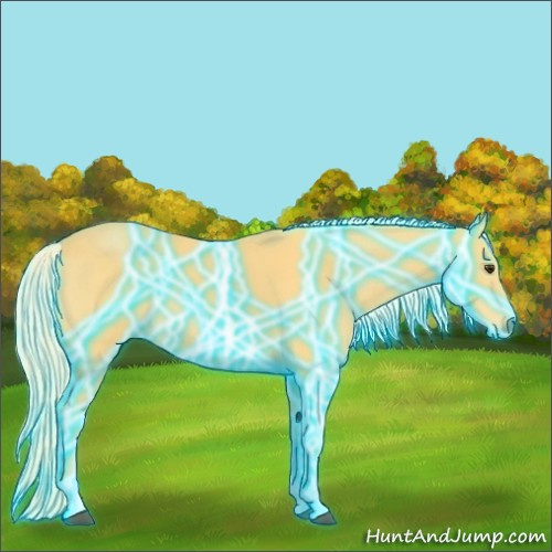 Horse Color:Thunderstruck Palomino Tobiano 