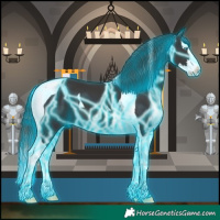 Horse Color:Thunderstruck Smoky Black Splash Tobiano 