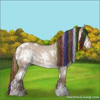 Horse Color:Painted White Spotted Classic Champagne Ice Dun 