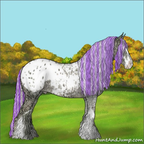Horse Color:Painted Watercolor Silver Classic Champagne Ice Sabino Appaloosa 