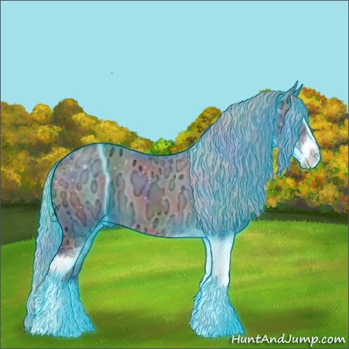 Horse Color:Nacre Thunderstruck Silver Black Ice Sabino 