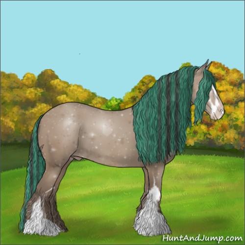 Horse Color:Painted Classic Champagne Sabino 