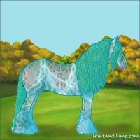 Horse Color:Thunderstruck Watercolor Blue Onyx Chinchilla Ice 