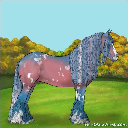Horse Color:Painted Watercolor White Spotted Brown Sabino 